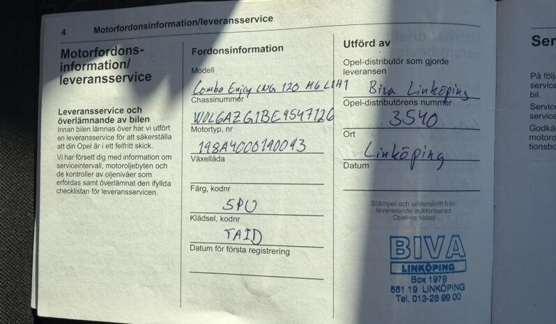 Opel Combo Lpg 1.4 Turbo 120 Km Klima, Ele szyby, Ele lusterka, Podgrz. fotele full