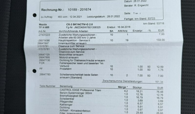 Mazda CX-3 Klimatronic 2-stref, Podgrz. fotele, PDC, Asystent pasa ruchu full