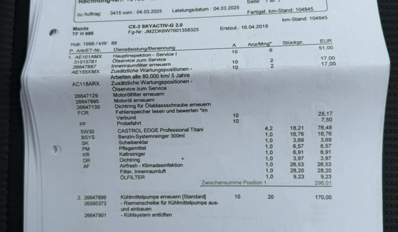 Mazda CX-3 Klimatronic 2-stref, Podgrz. fotele, PDC, Asystent pasa ruchu full