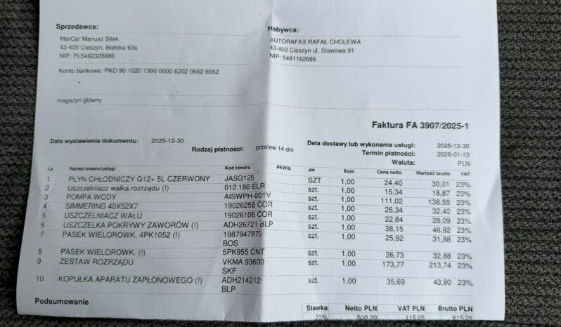 Honda Accord Automat, Szyberdach, Podłokietnik przód tył, Nowy rozrząd full