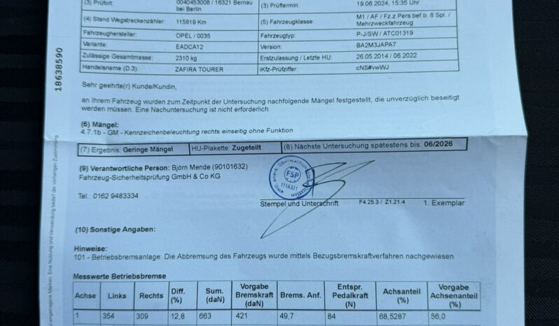 Opel Zafira Klimatronic 2-stref, Nawigacja, 7 osobowy, Ele szyby, Ele lusterka full