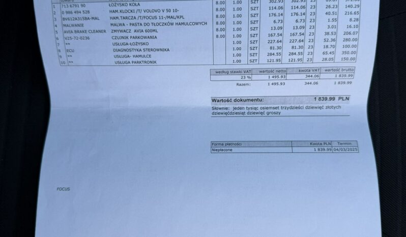 Ford Focus Klimatronic 2-stref, 2 kpl. kół, Podgrz. fotele + kierownica + szyba full