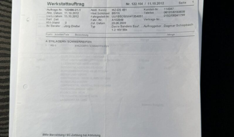 Dacia Sandero Klimatyzacja, Ele szyby, Wspomaganie, Centralny zamek, 2 kpl. kół full