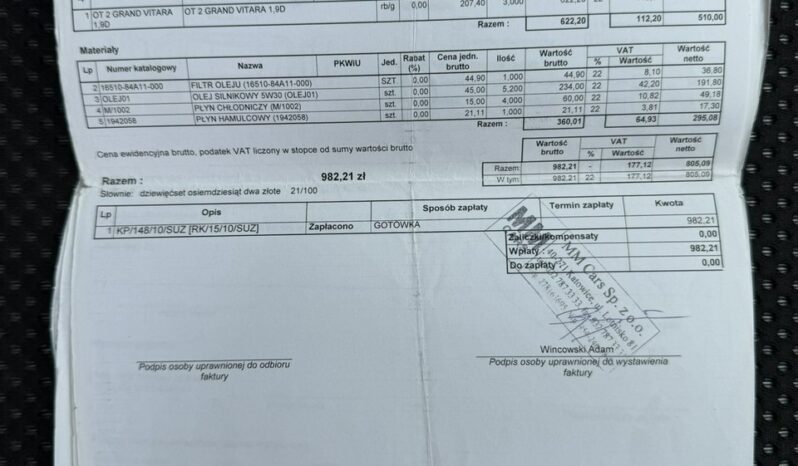 Suzuki Grand Vitara 4×4, Klimatronic, Tempomat, 2 kpl. kół, Hak, Podgrz. fotele, Ele szyby full