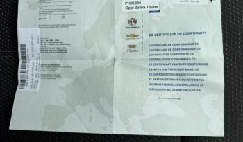 Opel Zafira Klimatyzacja, 7 osobowy, Tempomat, Bluetooth, AUX, USB, PDC 2X full