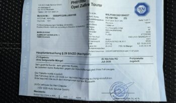 Opel Zafira Klimatyzacja, 7 osobowy, Tempomat, Bluetooth, AUX, USB, PDC 2X full
