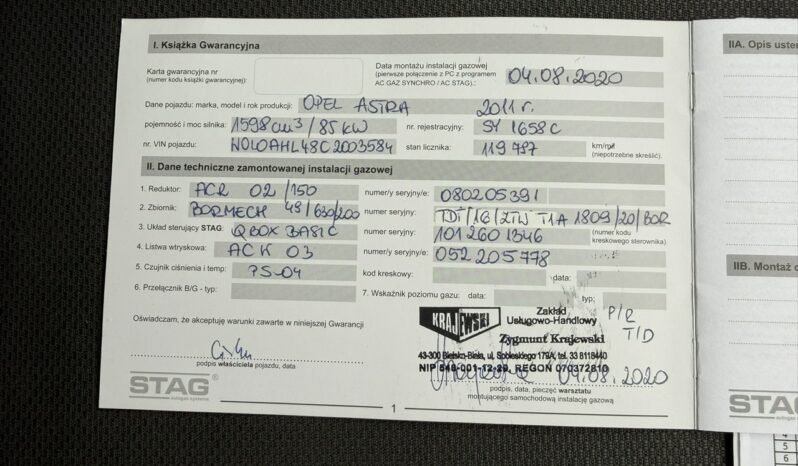 Opel Astra Klimatronic, Instalacja LPG, 2 kpl. opon, PL Salon, Ele szyby full