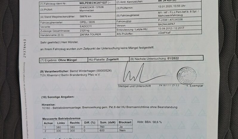 Opel Zafira Klimatronic 2-stref, Nawigacja, PDC 2x, Hak, 2 kpl. kół full