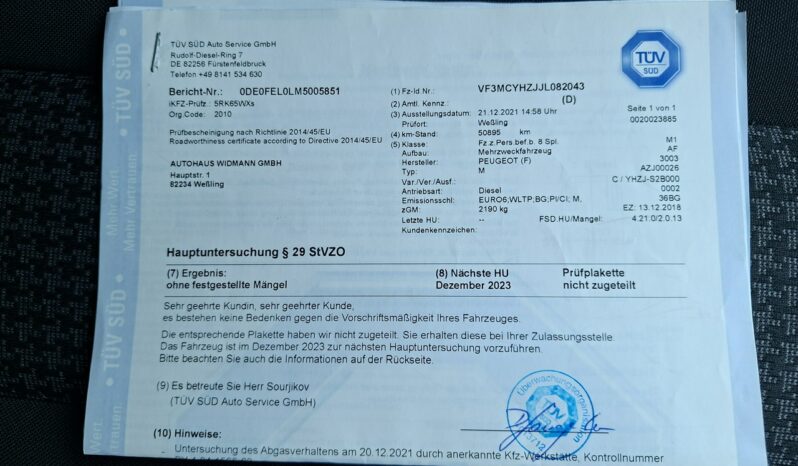 Peugeot 5008 Klimatronic 2-stref, Podgrz. fotele, 7 osobowy, Przyciemniane szyby full