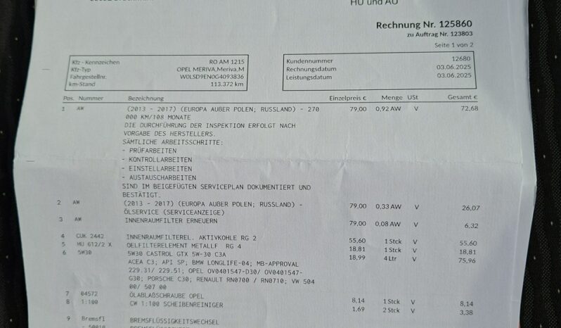 Opel Meriva Klimatronic 2-stref, Podgrz. fotele + kierownica, Navi, 2 kpl. kół full