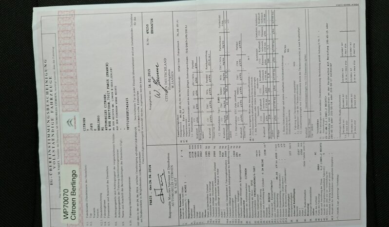 Citroen Berlingo Klimatyzacja, Dach panoramiczny, nawiewy w dachu, Hak, 2 kpl. kół, PDC full