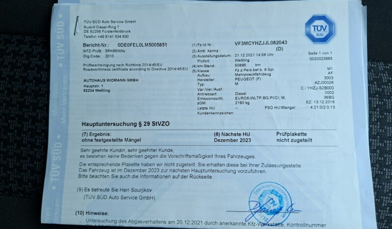 Peugeot 5008 Klimatronic 2-stref, Podgrz. fotele, 7 osobowy, Przyciemniane szyby full