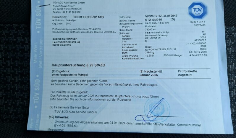 Peugeot 5008 Klimatronic 2-stref, Podgrz. fotele, 7 osobowy, Przyciemniane szyby full