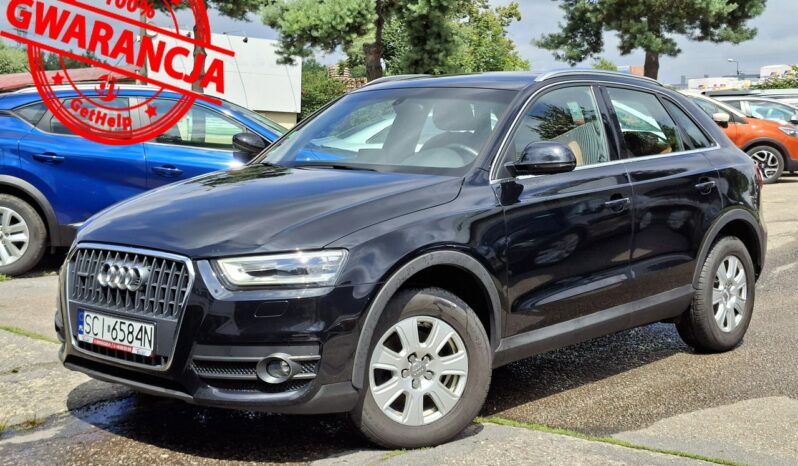 Audi Q3 Klimatronic 2-stref, Podgrz. fotele, Bi-Xenon, 2 kpl. kół, 2x PDC full
