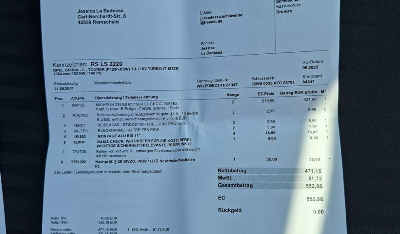 Opel Zafira Klimatronic 2-stref, Ele szyby 4x, Ele lusterka, 7 osobowy, PDC 2x full