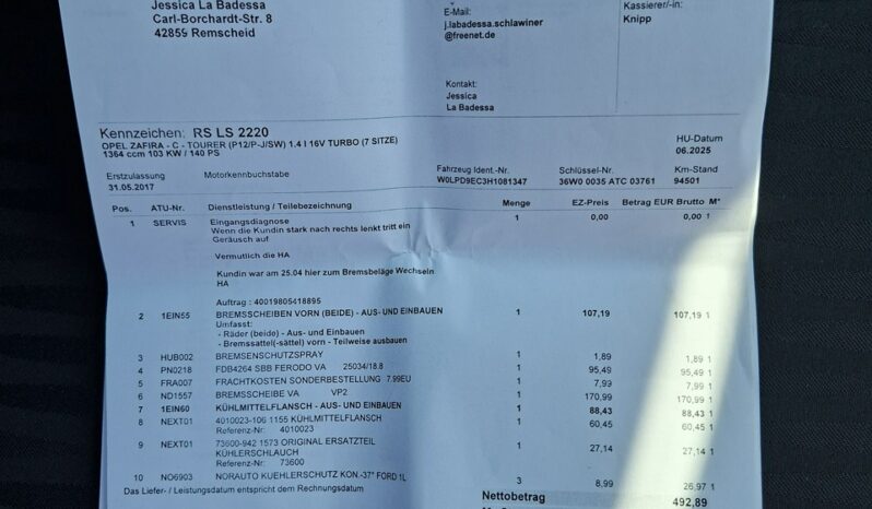 Opel Zafira Klimatronic 2-stref, Ele szyby 4x, Ele lusterka, 7 osobowy, PDC 2x full