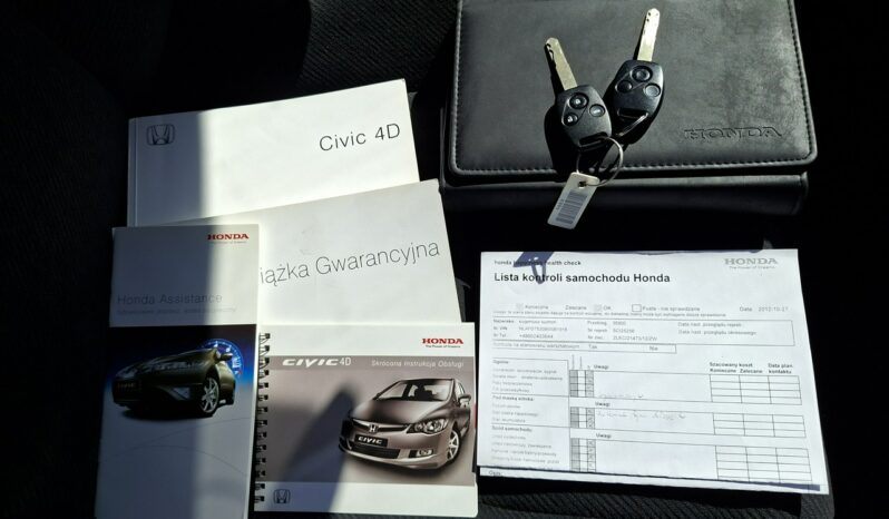 Honda Civic Klimatyzacja, Podgrzewane fotele, PL Salon, 1-wszy właściciel, PDC full