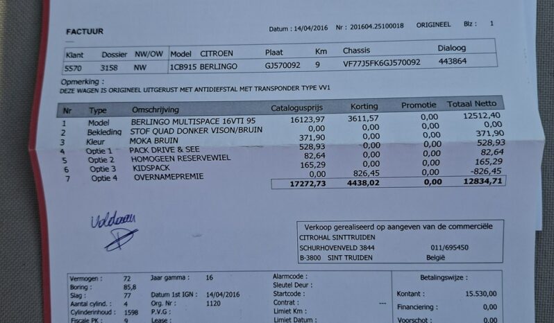 Citroen Berlingo Klimatyzacja, Ele szyby, Ele lusterka, Nawigacja, PDC 2x full