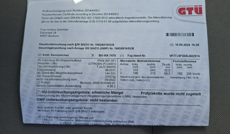 Citroen Berlingo Klimatyzacja, LPG, Dach panoramiczny, Hak, PDC, 2 kpl. kół full