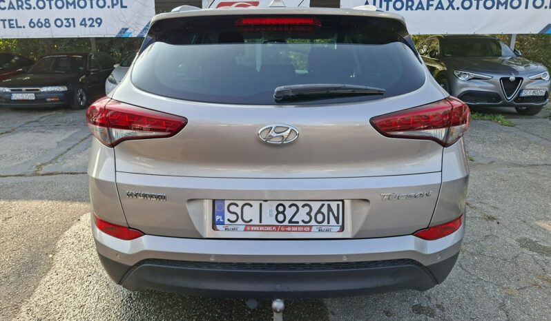 Hyundai Tucson Klimatronic 2-stref, Podgrz. fotele, Hak, PDC, Kamera cofania, Navi full