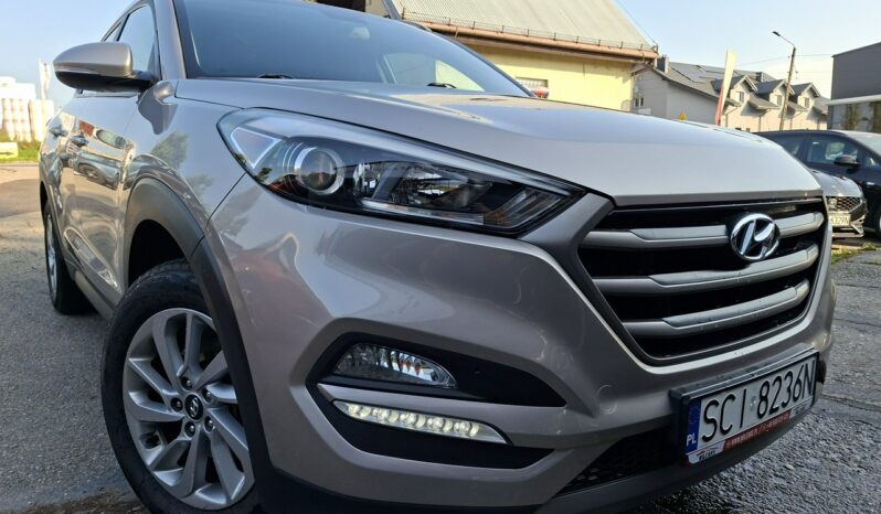 Hyundai Tucson Klimatronic 2-stref, Podgrz. fotele, Hak, PDC, Kamera cofania, Navi full